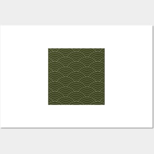 Waves (Olive Green) Posters and Art